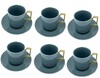 12tlg. Kaffee-Set 190ml Serie Aliya Anthrazit
