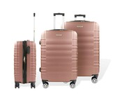 3-teiliges ABS Kofferset Travelstar roségold