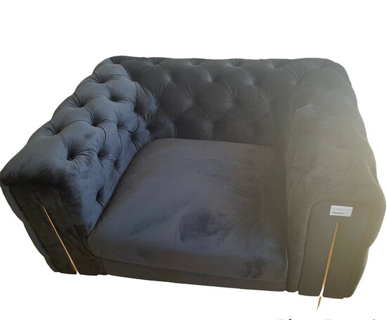 Sofa Artelia mit Samtstoff / EDS, gold, Equeen