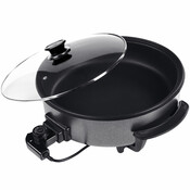 Multipfanne Elektrisch (B 36cm H 7cm) Antihaftbeschichtung Pizza pan