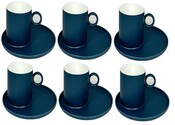 12tlg Kaffee Set Serie Opium 220 ml Blau