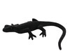 Dekofigur Gecko schwarz 22 cm Lizar