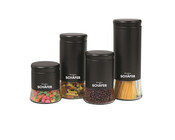 Vorratsgläser 4-er Set schwarz
