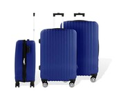 3-teiliges ABS Kofferset Travel Line blau