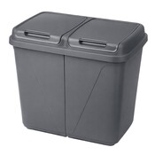Mülleimer Kunststof  Duo-bin 2x30L Maße: H: 56 x B:43 x T:54 cm