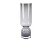 Glas Vase 34 cm Anthrazit