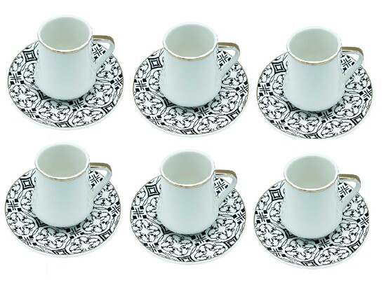 12tlg. Kaffee Set 190ml Serie Chalisa Weiß