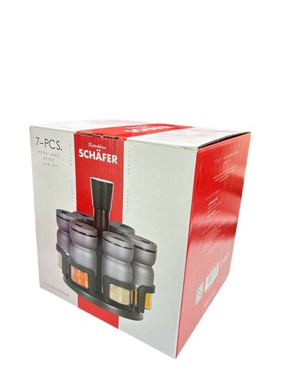 7-tlg. Gewürzständer GRAU 6st.125ml