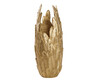 Vase Lederoptik Federn gold 80 cm Piuma