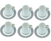 12tlg. Kaffee-Set 190ml Serie Yara Weiß