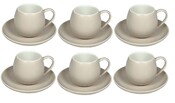 12tlg Kaffee Set   Serie Moon 220 ml Taupe