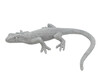Dekofigur Gecko silber 22 cm Lizar