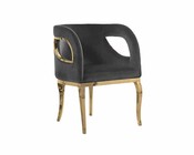 Stuhl Standard große, schwarz Samt, Novabel