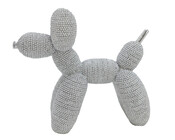 Dekofigur Pudel silber 17,5 cm Chang