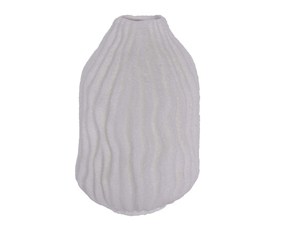 Keramik Vase mit Sandstruktur 23 cm Sabbia