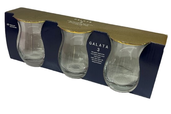 3er Teeglas 175cc GALATA GOLD