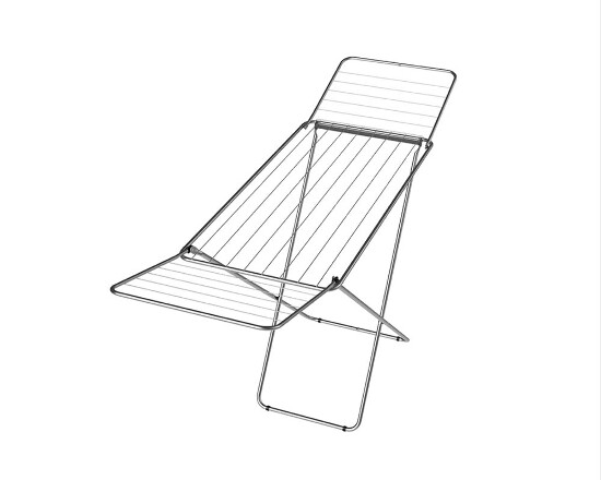 Wäscheständer silber 18 m