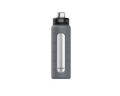 Glas Trinkflasche To Go 720 ml Grau