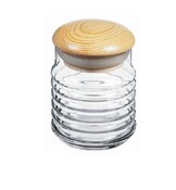 Babylon Vorratsglas 630cc mit holz  Deckel(43163)103822