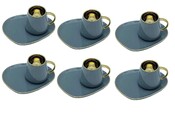 12tlg. Kaffee-Set 190ml Serie Sadia Anthrazit